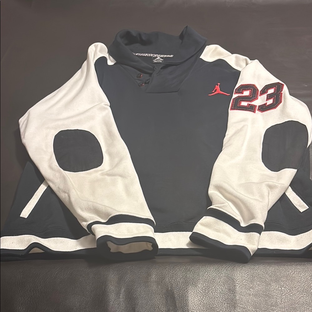Black and White Jordan Pullover